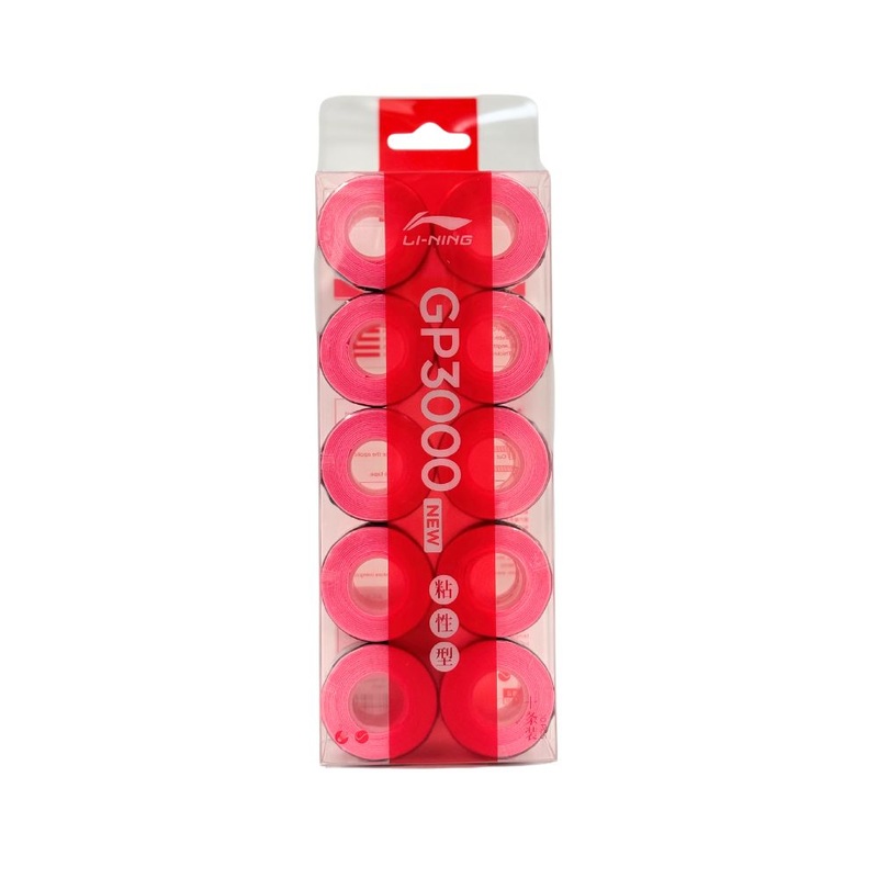 Li-Ning GP3000 Grips -10 Pieces -Pink Pink Candy One Size