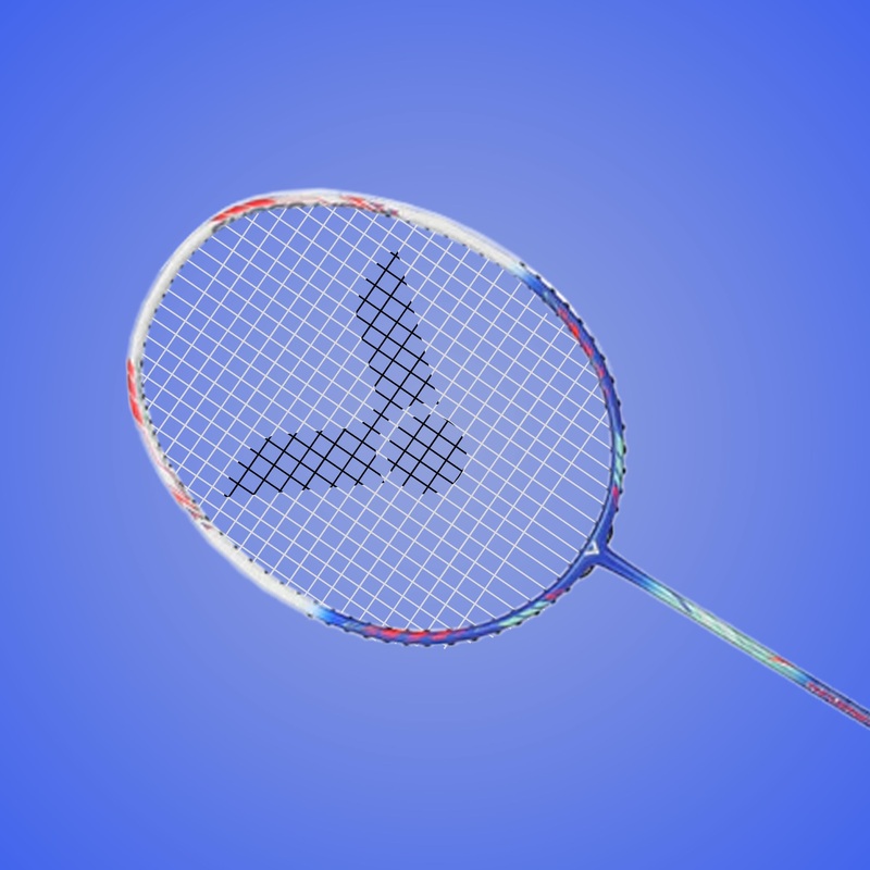 Thruster TK-7U UnStrung Badminton Racket Vector | Kibi Sports Glazed Blue 7U