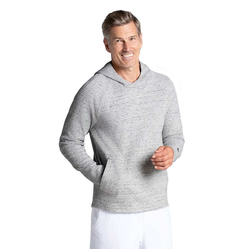 Ibkul Popcorn Stitch Mens Hoody