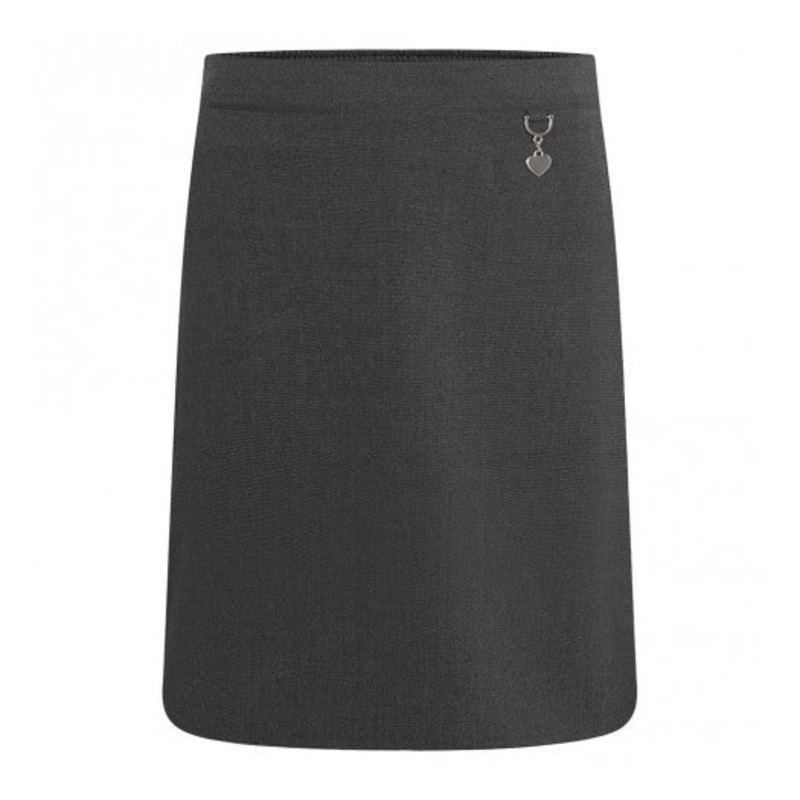 Lycra Heart Skirt (Grey) 3/4 GREY