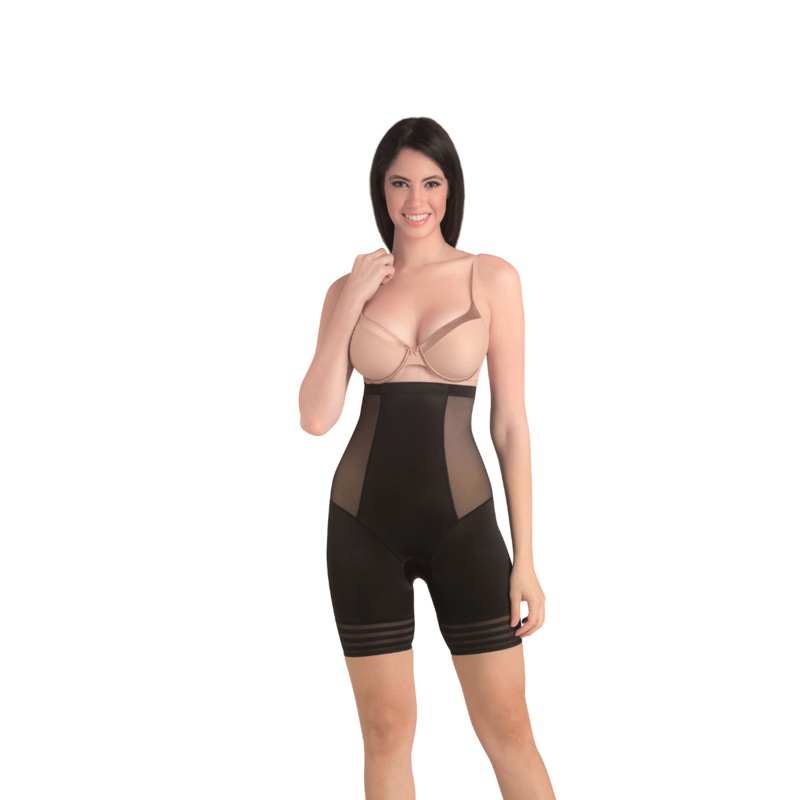 Omtex Coral High Waist and Short Thigh Shaper | Black | KIBI Sports M