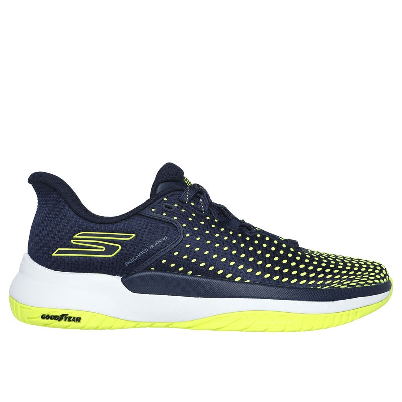 Skechers Slip-ins – Viper Court Pro Elite Men’s Pickleball Sneaker – Navy/Yellow 246100/NVYN
