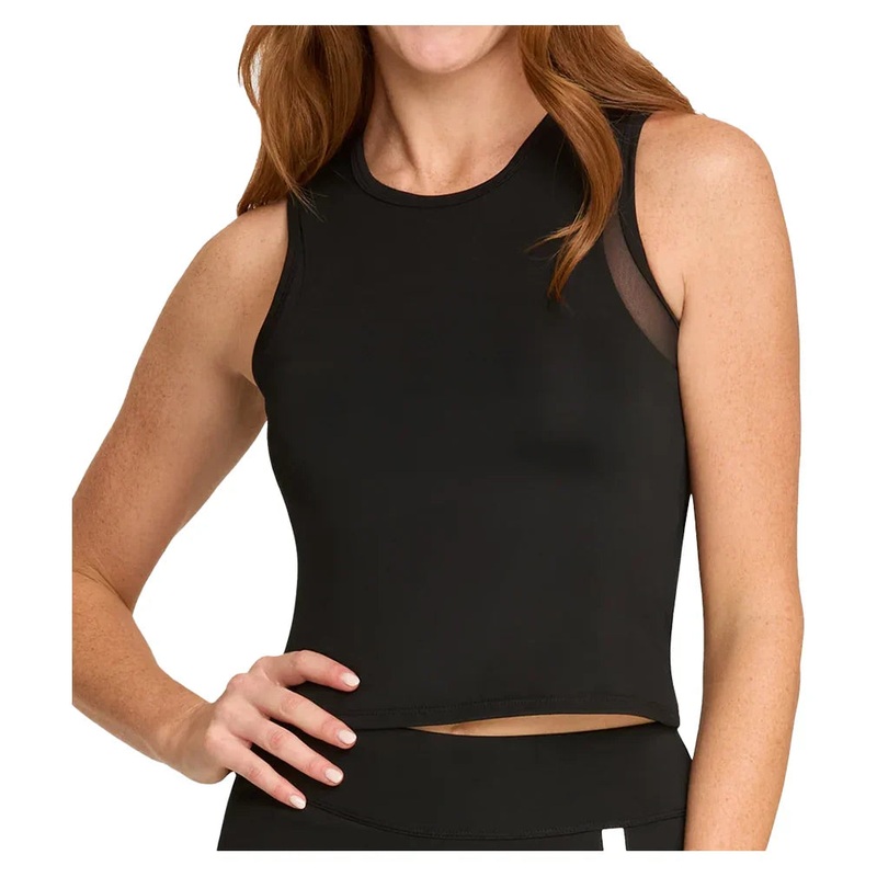 Women`s Yana Cropped Pickleball Tank with Bra