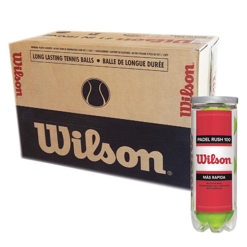 Cajon 72 Pelotas – 24 Botes de 3 uds – Wilson Rush 100