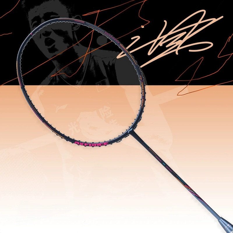 LI-NING AXFORCE 80 (Black/Gold) Badminton Racquet  Unstrung & Free Grip 3U (88g) / G5