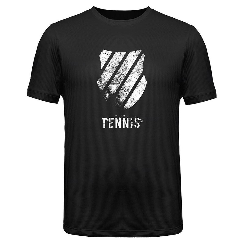 Men`s Distressed Logo Tennis Tee