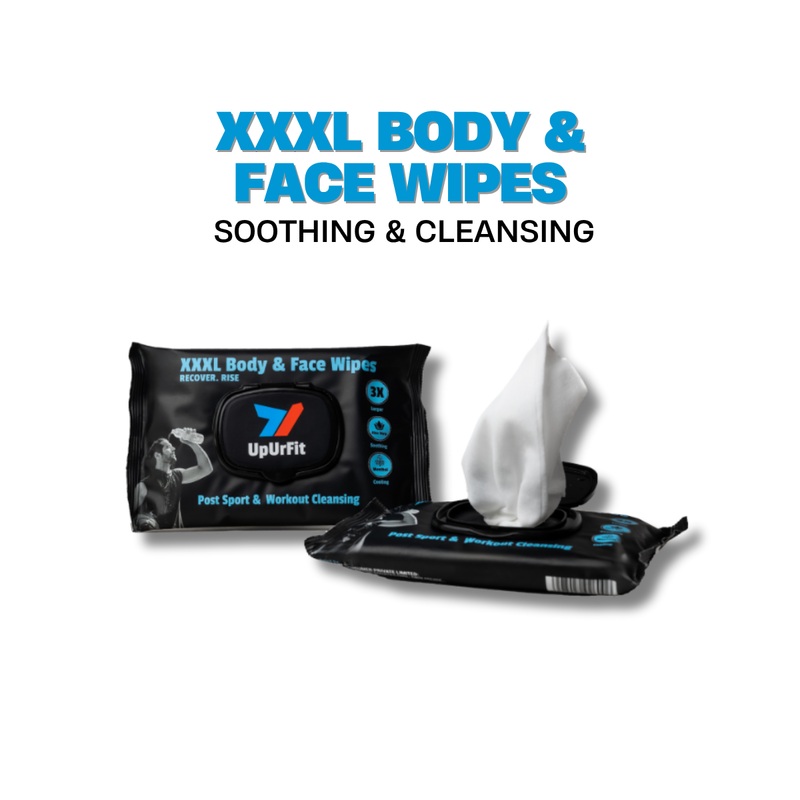 XXXL Body & Face Wipes – 10 Wipes Upurfit | Kibi Sports 10 Wipes