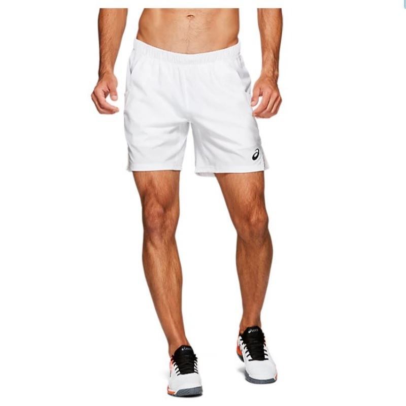 Asics Men’s Elite Short 7-Inch (White)