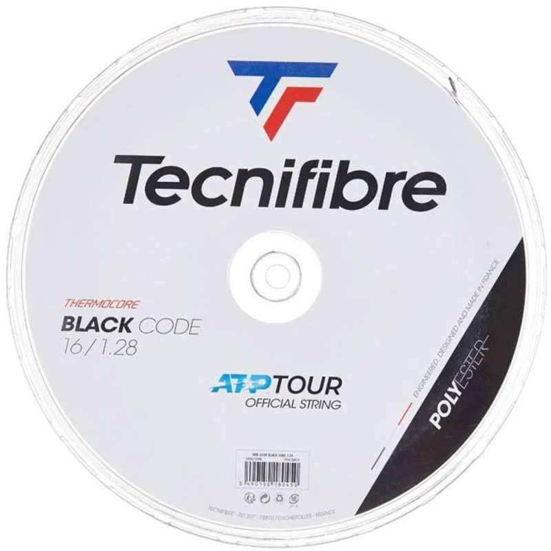 Tecnifibre Black Code 16 String Reel (200 m) | Kibi Sports