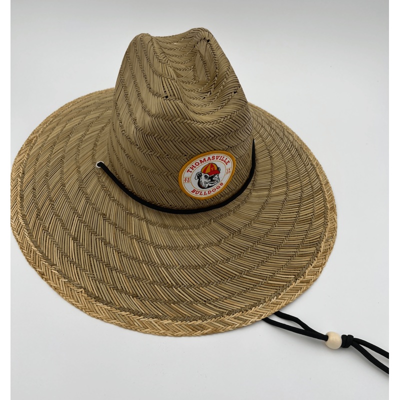 Thomasville Bulldog Woven Patch Straw Hat