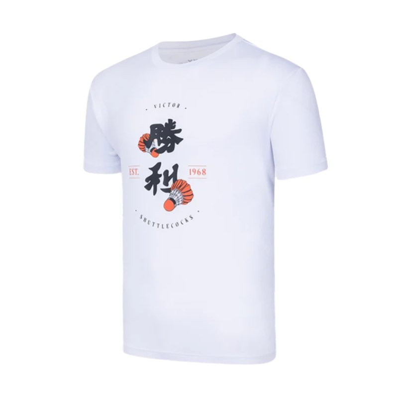 VICTOR Badminton T-Shirt T-45004 A White Unisex S