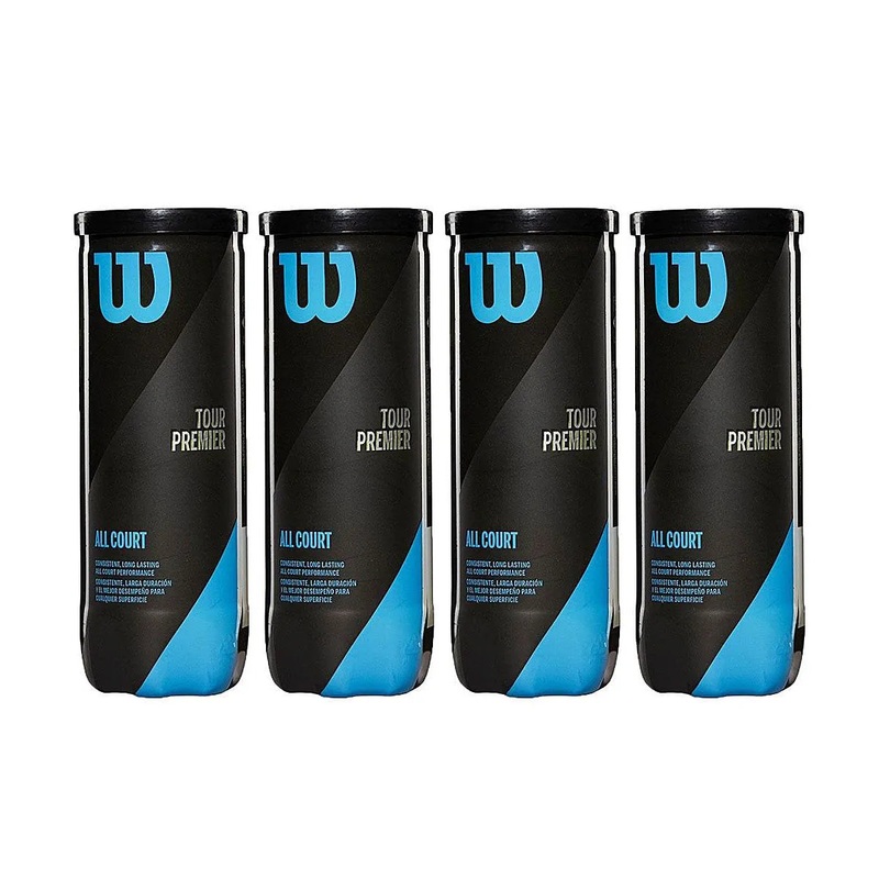 Wilson Tour Premier Tennis Ball  12 Ball Bundle (4 Cans)