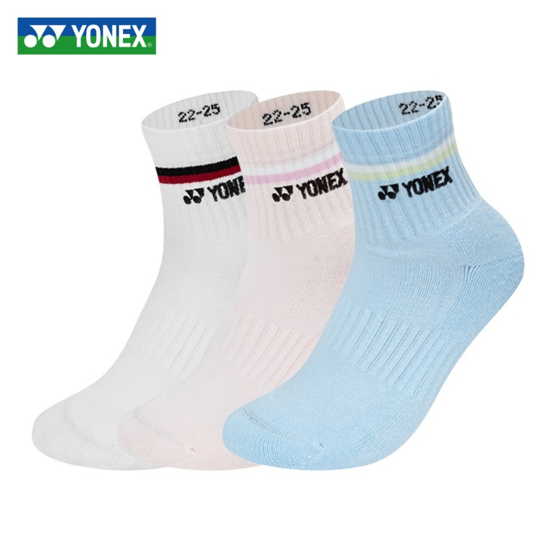 YONEX Women’s Sport Socks 245144BCR (3 pairs) Mixed colors Dark