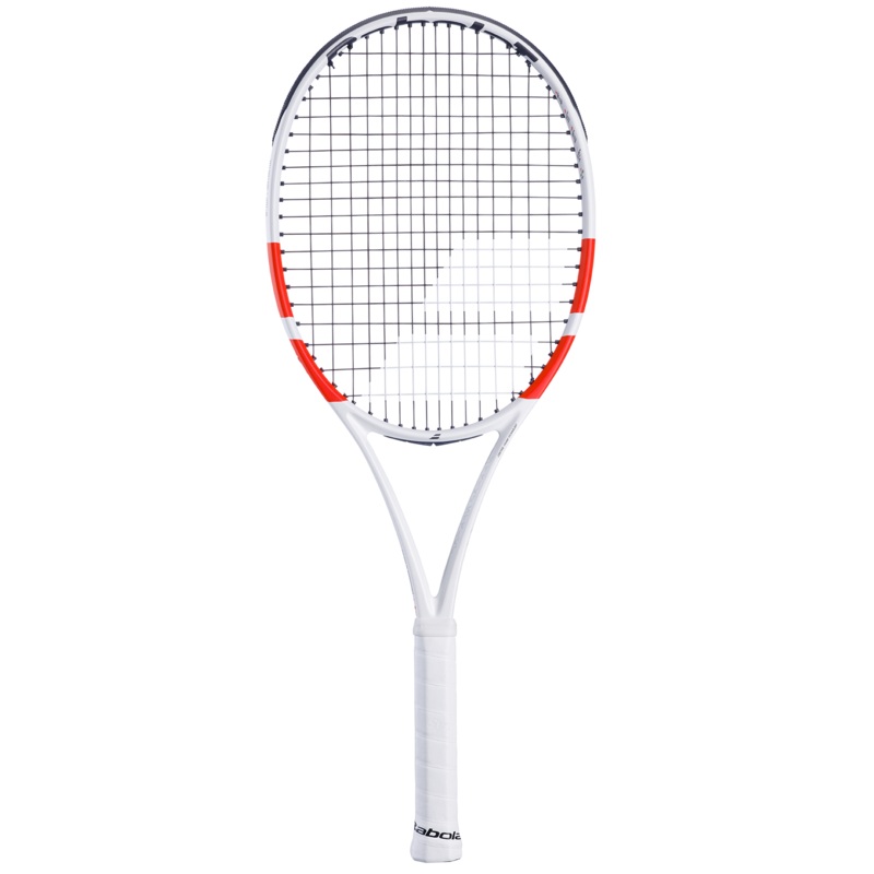 Babolat Pure Strike 100 300g Unstrung Tennis Racket (White/Red/Black) WHITE/RED/BLACK G1
