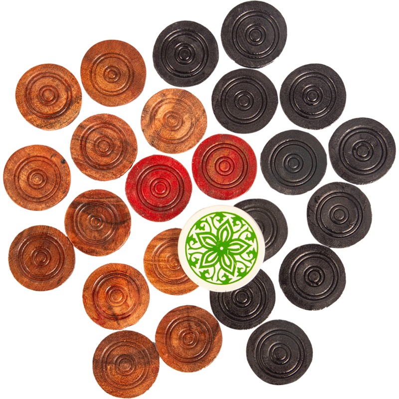 Cosco Carrom Borad Coins 3-in-1 Set TRIO | KIBI Sports