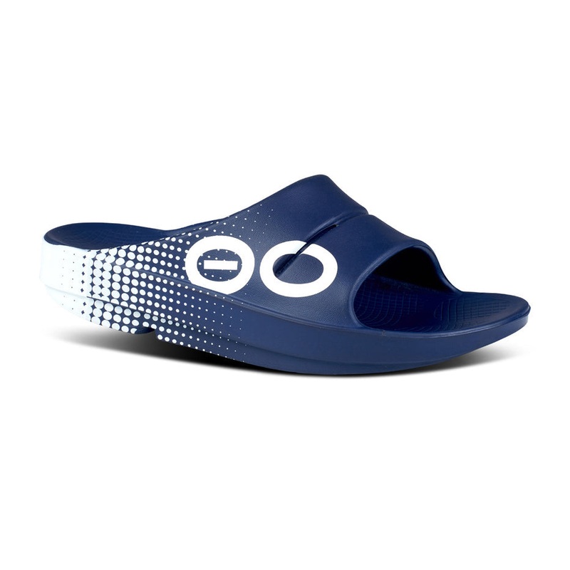 Oofos Ooahh Sport Slide Matrix Navy M4/W6