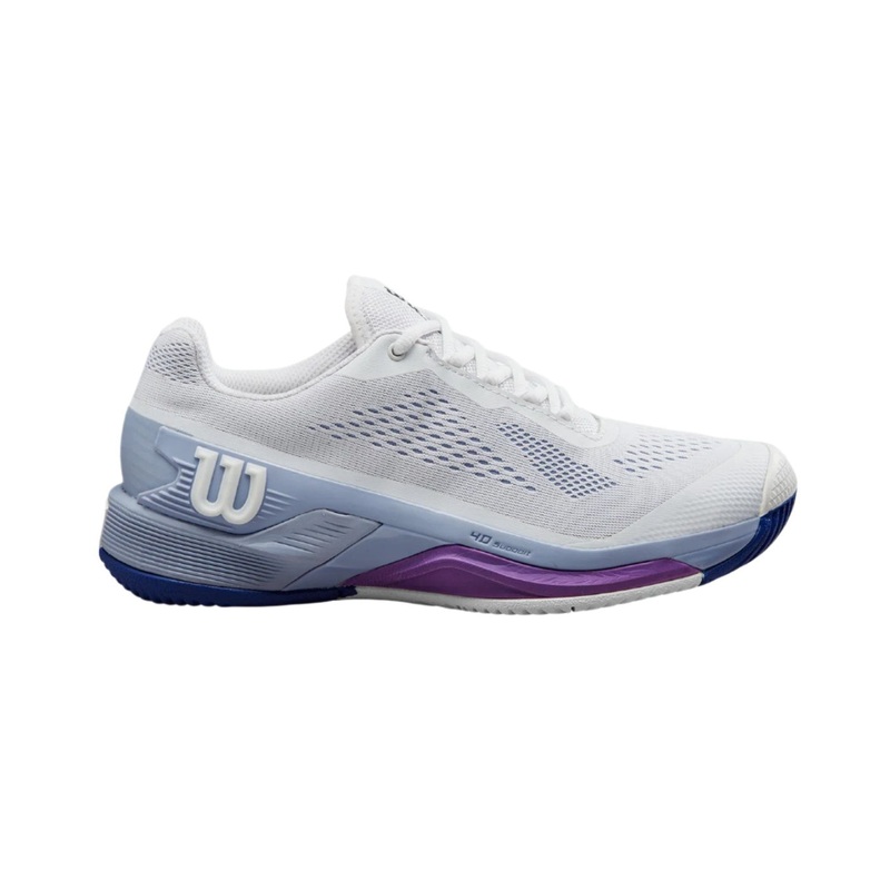 Wilson Women’s Rush Pro 4.0 White/Eventide/Royal Lilac 6
