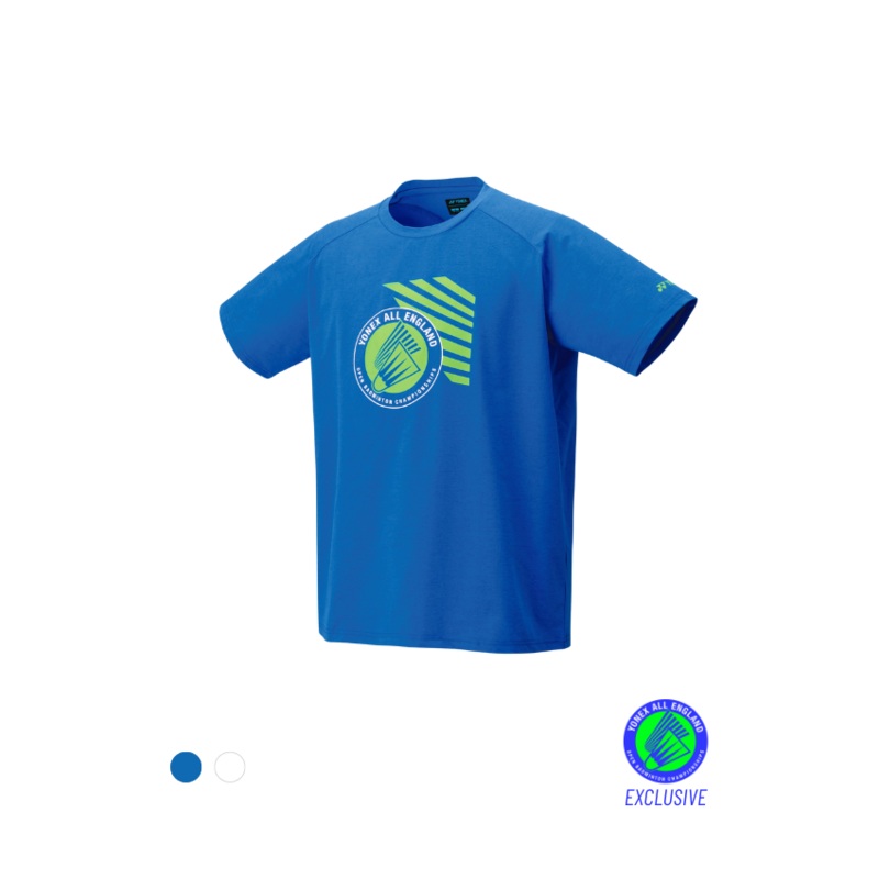 Yonex All England Souvenir Shirt Junior YOB25004EX Electric Blue Electric Blue J90/JXXXS