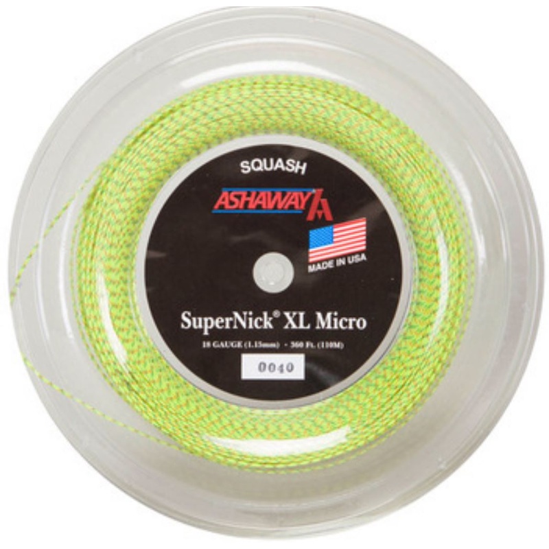 Ashaway SuperNick XL Micro  Squash STRINGING SERVICE 24lbs