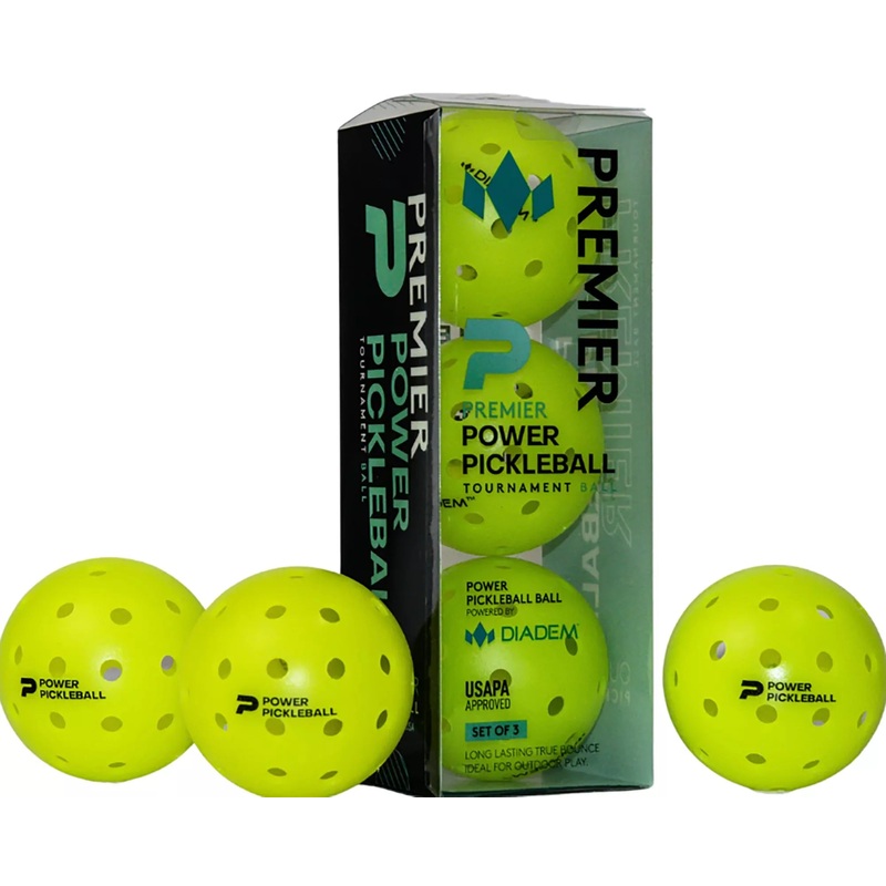 Diadem Premier Power Pickleballs – 3-Pack