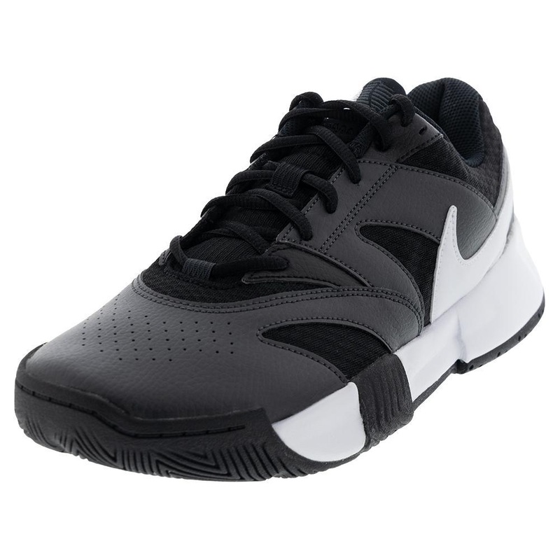 Men’s Court Lite 4 Tennis Shoes Black and White
