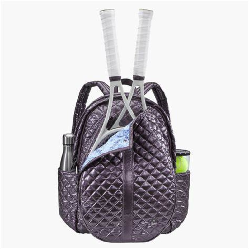 Oliver Thomas Wing Woman Tennis Backpack – Plum Royale Metallic