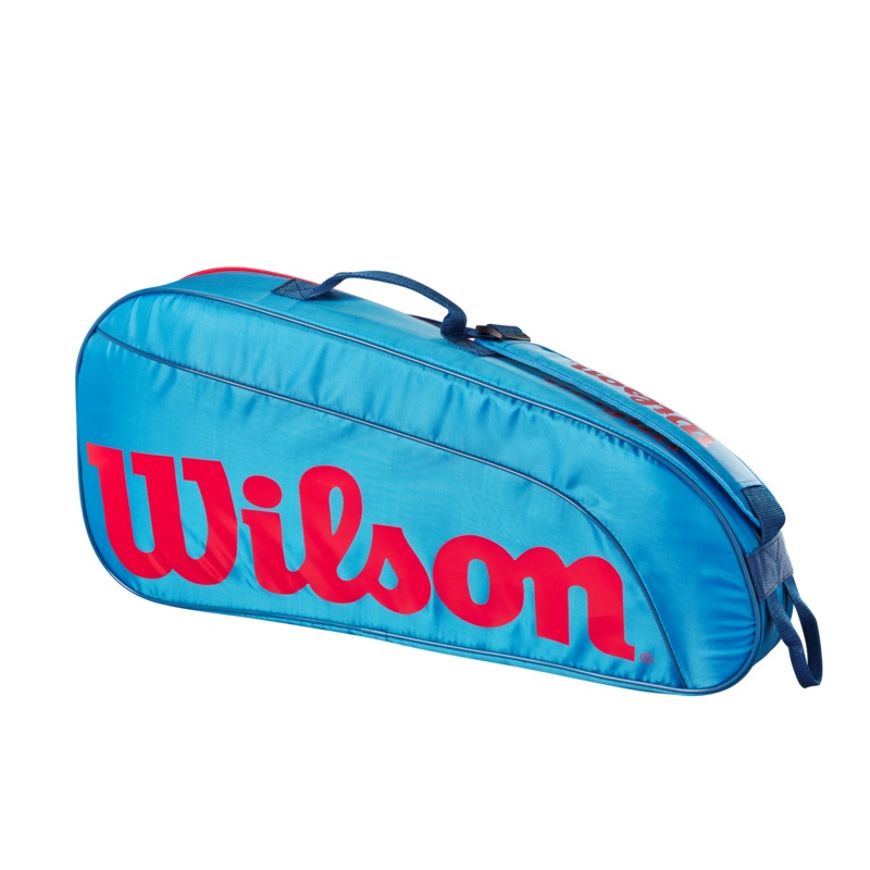 Wilson Junior 3 Pack Racket Bag – Blue BLUE/ORANGE 3 Rackets