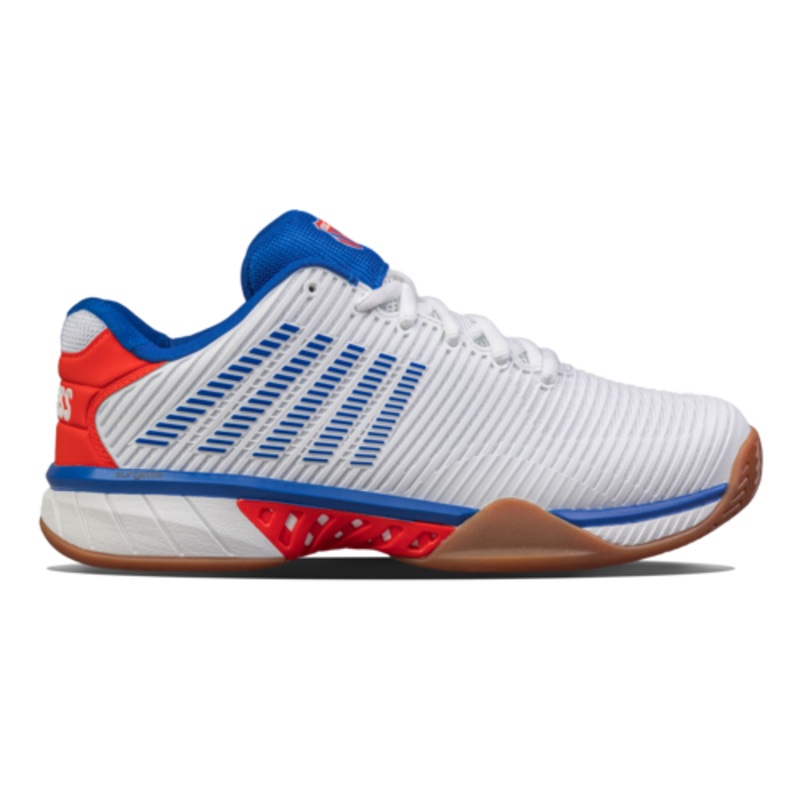 K-Swiss Men’s Hypercourt Express 2 Indoor White/Red-953 8 Medium