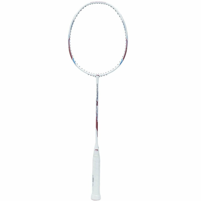 LI-NING Windstorm 75 White Badminton Racket – Unleash Power and Precision