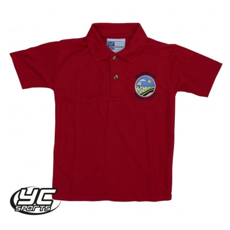 Meadowlane Primary School Red Polo 2/3 RED