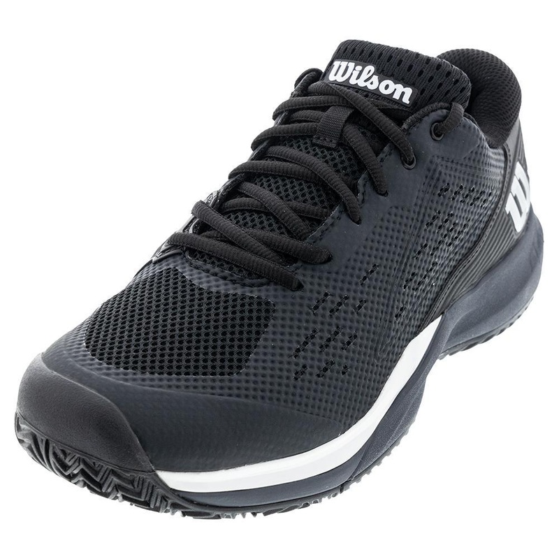 Men’s Rush Pro Ace Wide Tennis Shoes Black and Ombre Blue