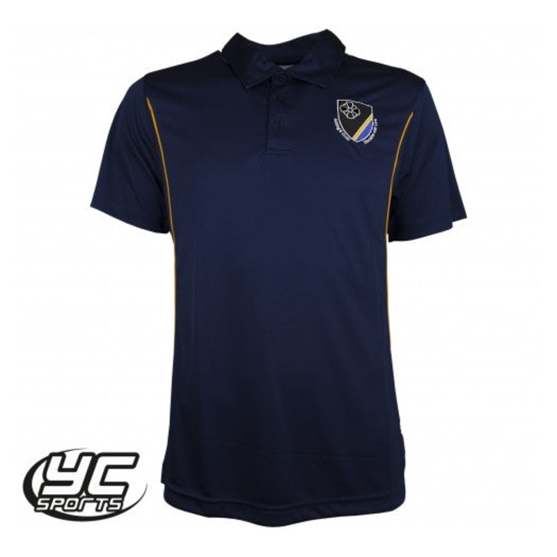 St Teilos CIW PE Polo (Regular Fit) JS 9/10 NAVY/AMBER