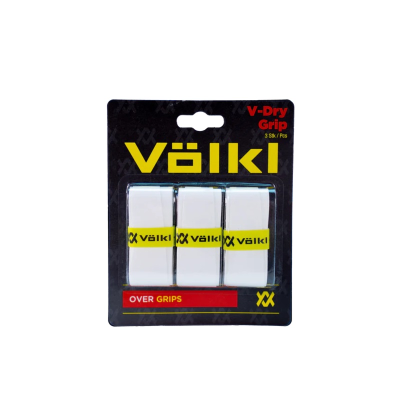 Volkl V-Dry 3 Pack Overgrips – White