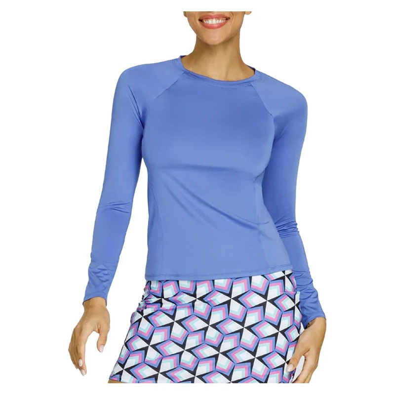 Women`s Fontana Long Sleeve Tennis Raglan Periwinkle