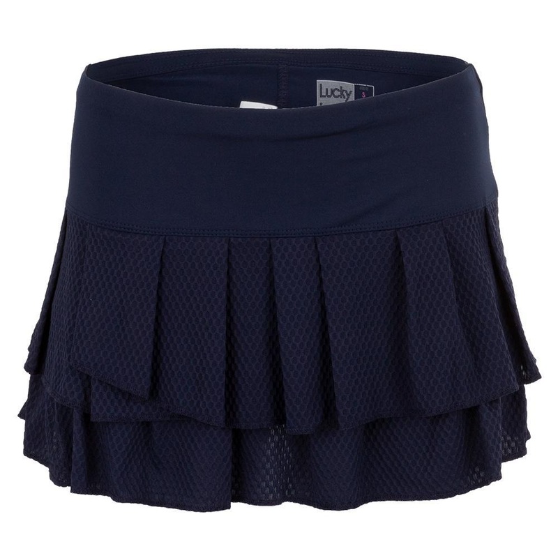 Women’s Wavy Pleat Tier Tennis Skort Midnight