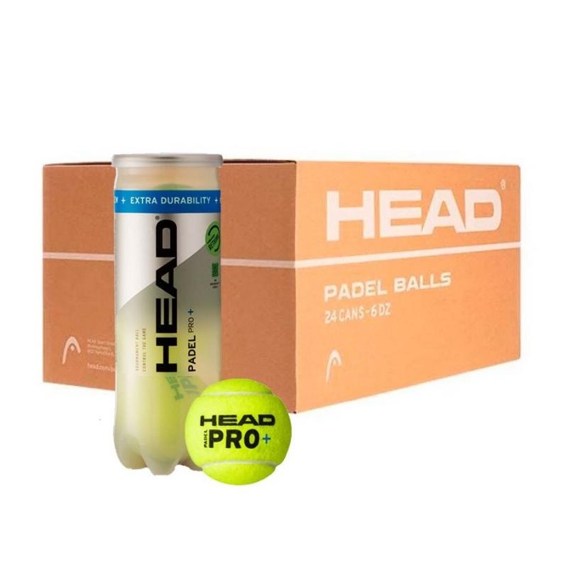 Cajon 72 Pelotas – 24 Botes de 3 uds – Head Padel Pro +