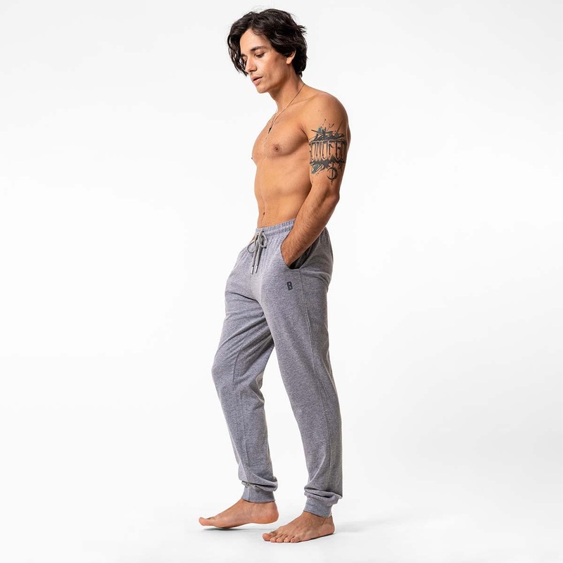 Lounge Life Sleepwear Bottom for Men – Grey Melange Athletik | Kibi Sports S