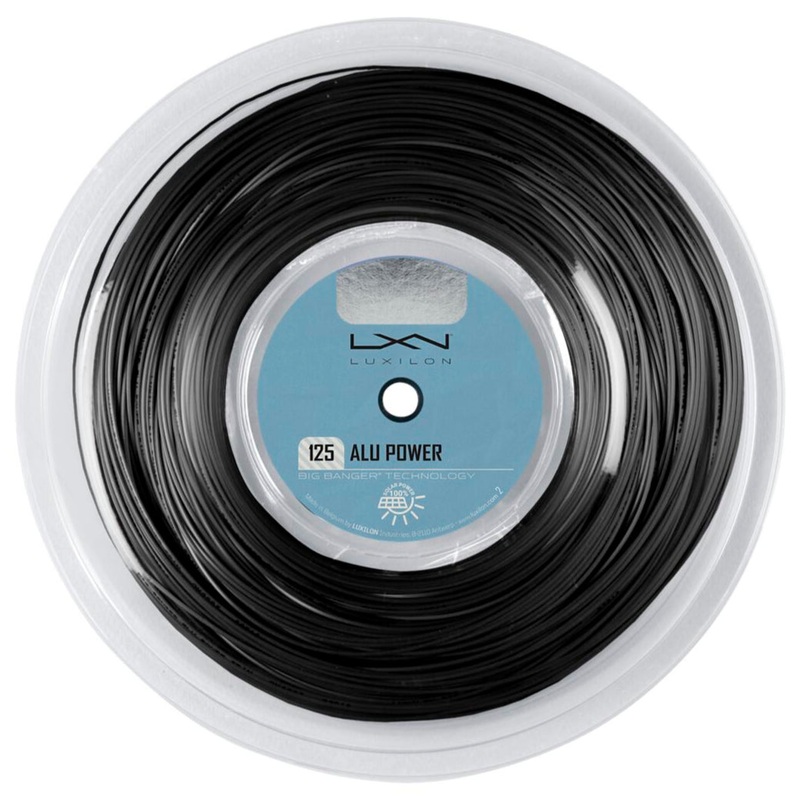 Luxilon ALU Power 16L Tennis String Reel (Black)