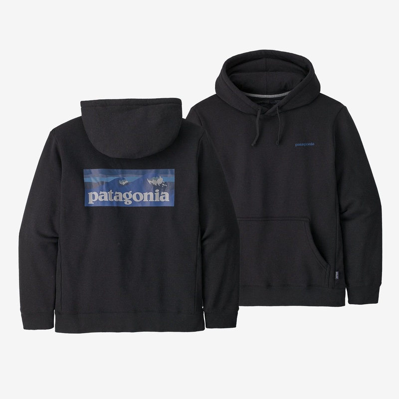 Patagonia Mens Boardshort Logo Uprisal Hoody Small Ink Black