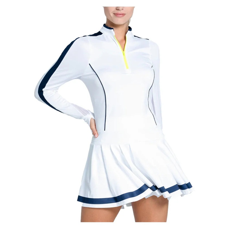 Women`s Fast Motion Long Sleeve Tennis Dress Midnight