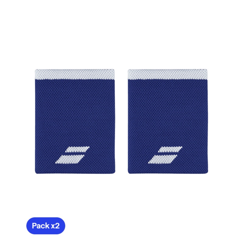 Babolat Jumbo Blue/Blanca 2024 (Pack x2) Wristband