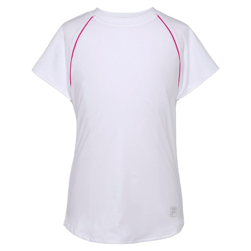 Girls` Essentials Short Sleeve Tennis Top