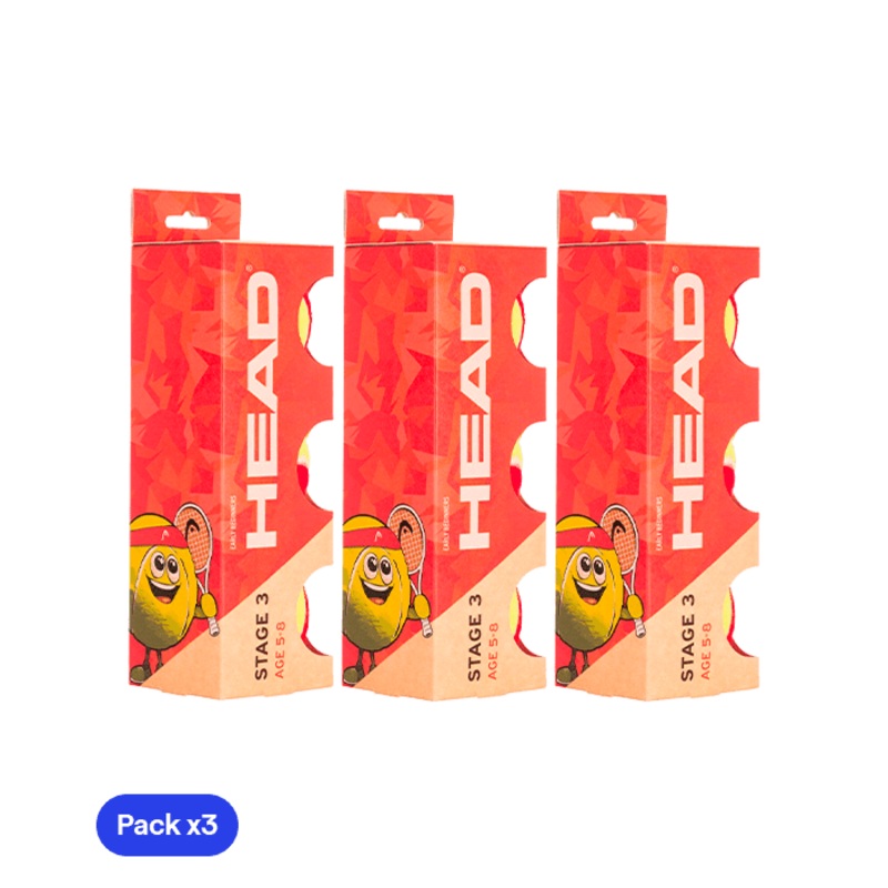 HEAD Stage 3 Balls(Pack x3)