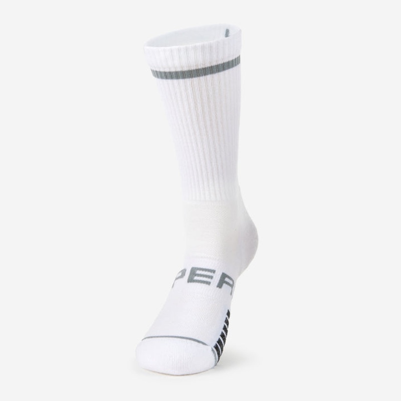 Thorlo Experia Ultra Light Padding Tennis Crew Socks White Small