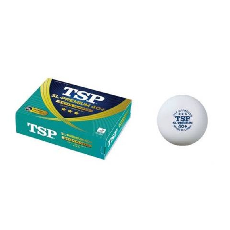 TSP 40+ 3-Star SL Premium Table Tennis Balls – 3 Pack
