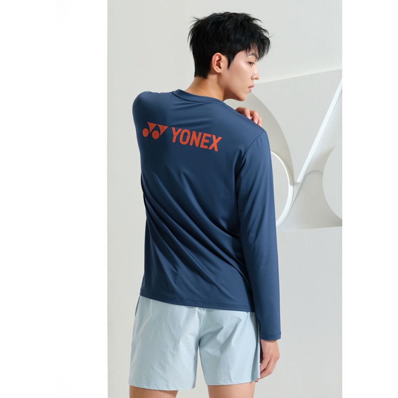 YONEX Men’s Long Sleeves Shirt 249TL003M BLACK 95(M)