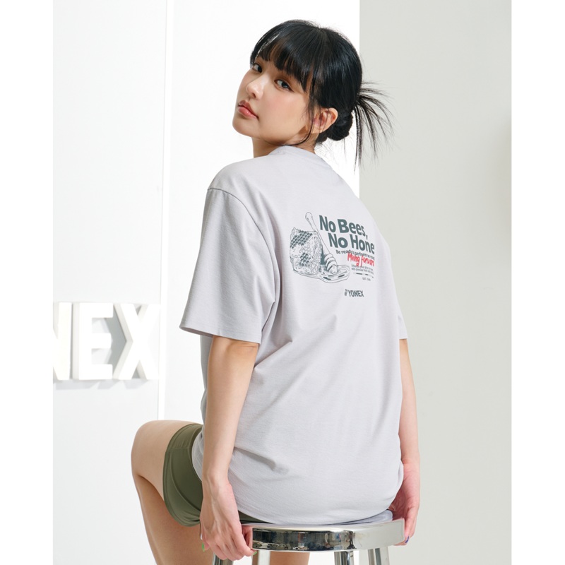 YONEX UNI T-Shirt 243TS041U (OVER FIT) LIGHT GRAY 85(XS)