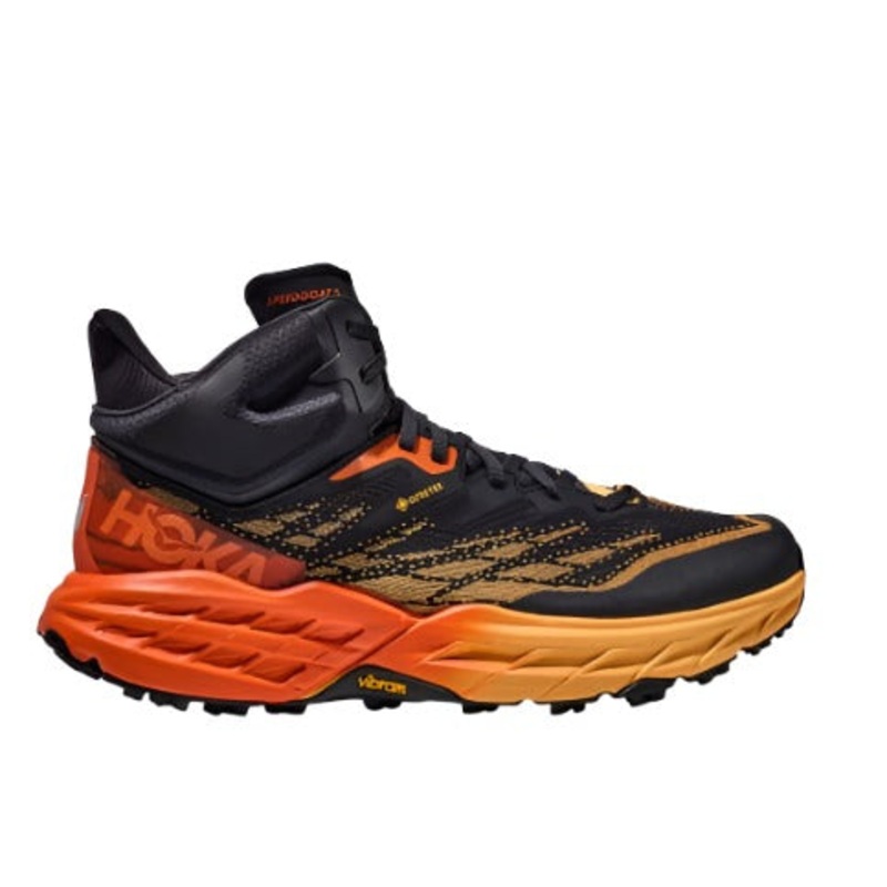 Hoka Men’s Speedgoat 5 Mid GTX Blue Graphite/Amber Yellow-BGAY 8