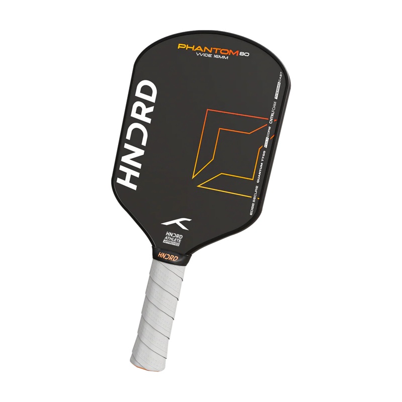 Hundred Phantom 80 Wide Pickleball Paddle HPRX-4M167-16-W Black/Orange 16mm
