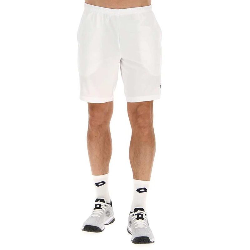 Lotto Men’s Squadra II Short 9-Inch (Bright White)